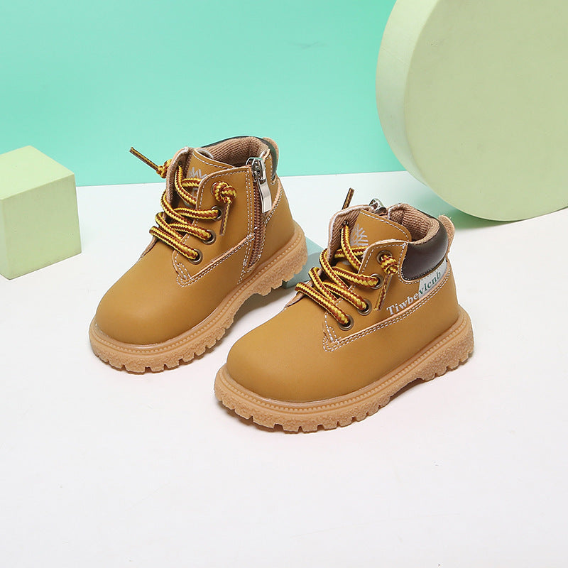 Baby & Toddler Fall Leather Martin Boots Baby Shoes Toddler Fall Boy Martin Boots | Ectron Online