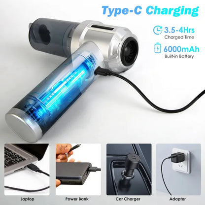 20000PA Cordless Car Vacuum - 4-in-1 Brushless Handheld Cleaner Cordless Car Vacuum Cleaner Portable Han | Ectron Online