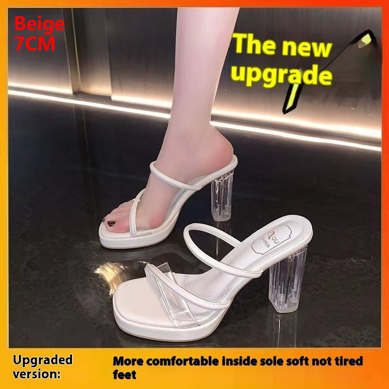 Open Toe Chunky Heel Platform High Heel Sandals Open Toe With Chunky Heel Platform High | Ectron Online