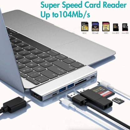 Multiport USB-C Hub Adapter for MacBook Pro & Air - 4K HDMI, USB 3.0 Multiport USB-C Hub Type C To USB 3.0 4K | Ectron Online