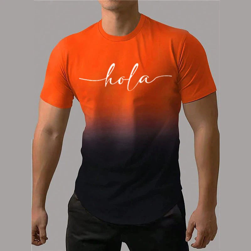Summer Round Neck T-shirt – Loose Fit with Letter Print Summer Round Neck Loose Letter Print Sho | Ectron Online