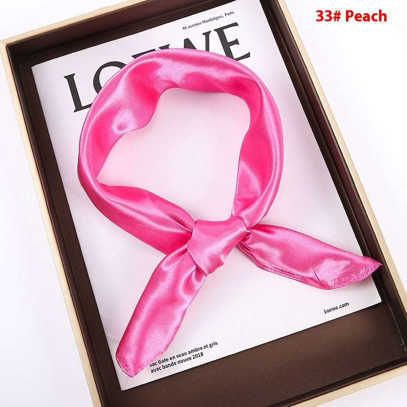 Solid Color Square Scarf - Artificial Silk Elegance Solid Color Square Scarf Artificial Silk | Ectron Online