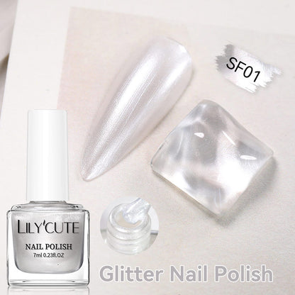 Quick-dry Metallic Mirror Nail Polish, No Baking Required