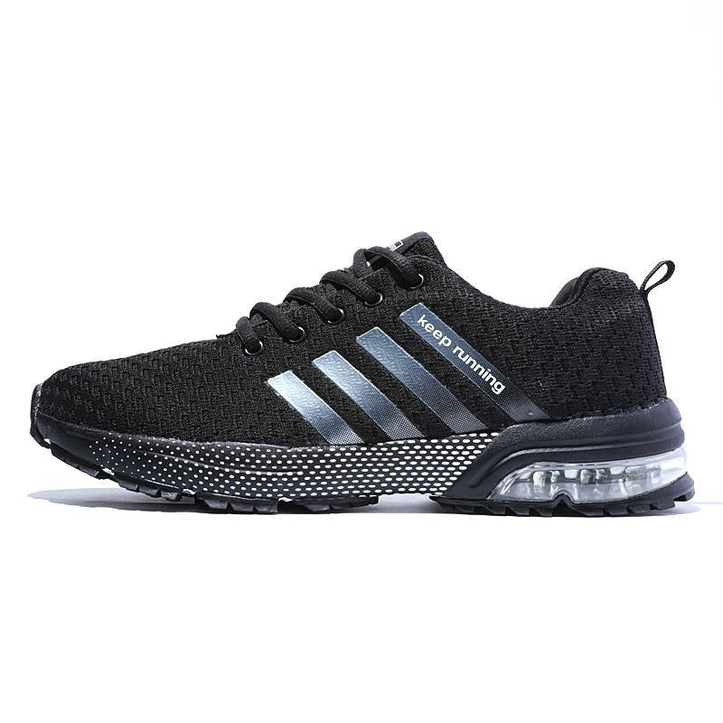 Large Size Fly Woven Running Air Cushion Sneakers Men's Summer