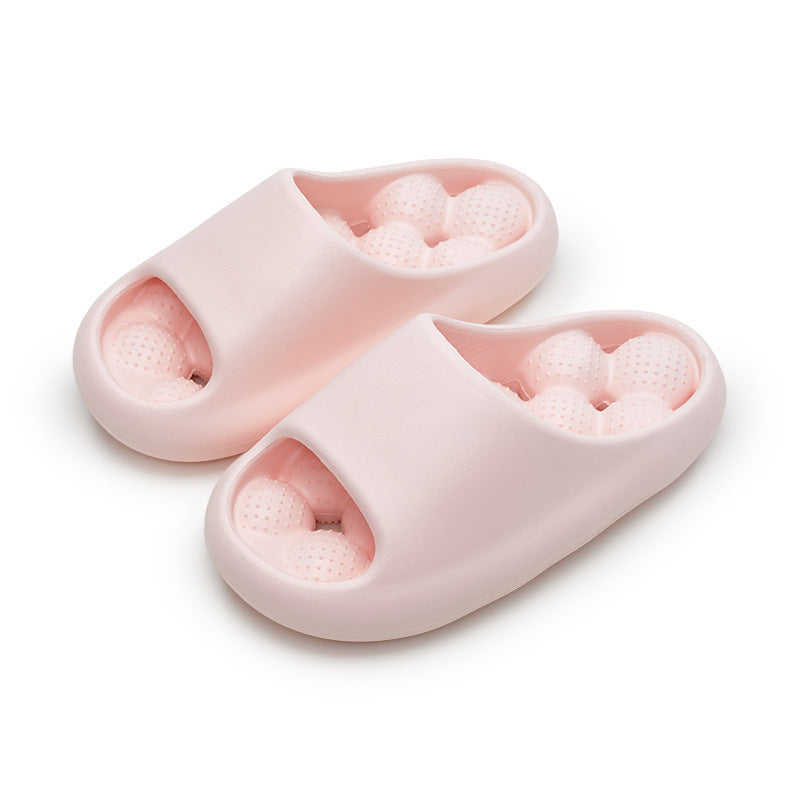 Ball Massage Sole Design Bathroom Slippers Women's House Shoes Indoor Non-Slip Floor Home Slippers Summer Ball Massage Sole Design Bathroom Slippe | Ectron Online