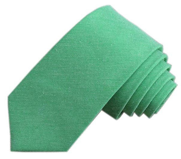 6cm Solid Color Tie - Cotton Linen Blend Men's Tie | Ectron Online