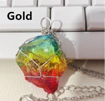 Rainbow of Hope | Quartz Crystal Necklace Necklace | Ectron Online