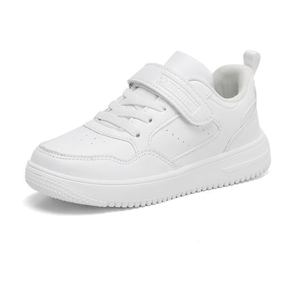 Children's Simplicity Versatile Leather Waterproof Board Shoes