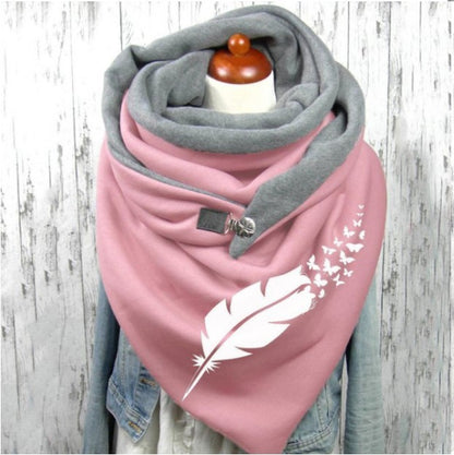 Women's Fashion Leisure Warm Clip Scarf