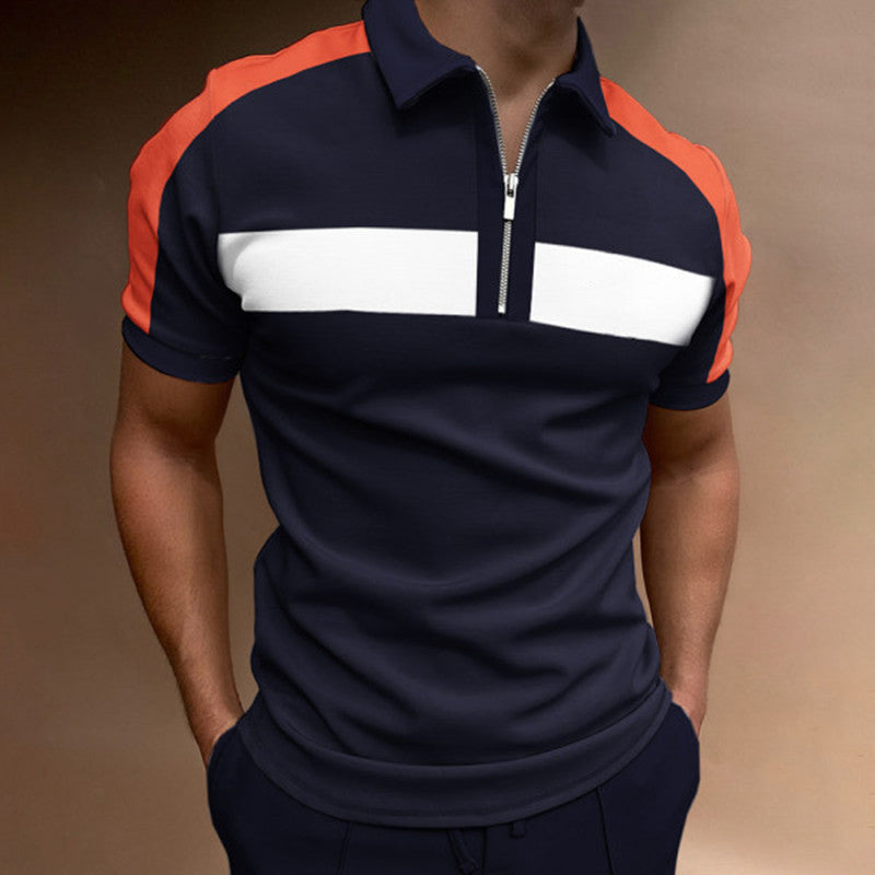 Classic Men's Polo T-Shirt - Premium Cotton Short Sleeve Polo Casual Multicolor Men's Coat Lapel | Ectron Online