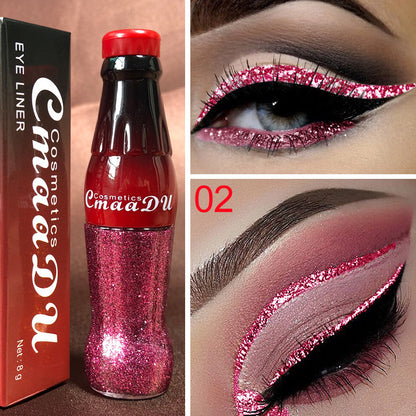 CmaaDu Color Glitter Glitter Glitter Liquid Eyeliner