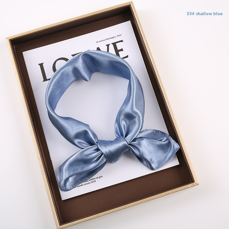 Solid Color Square Scarf - Artificial Silk Elegance Solid Color Square Scarf Artificial Silk | Ectron Online