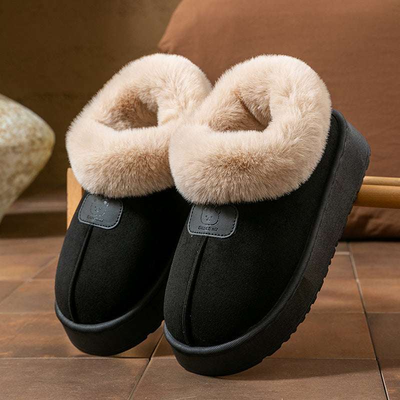 Women's Ankle Wrap Slipper Boots Ankle Wrap Cotton Slippers Women's Fashion Thick Snow Boots | Ectron Online