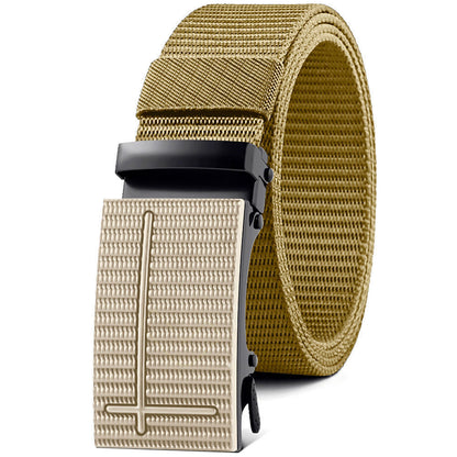 Nylon Waistband Men's Automatic Buckle Outdoor Canvas Belt