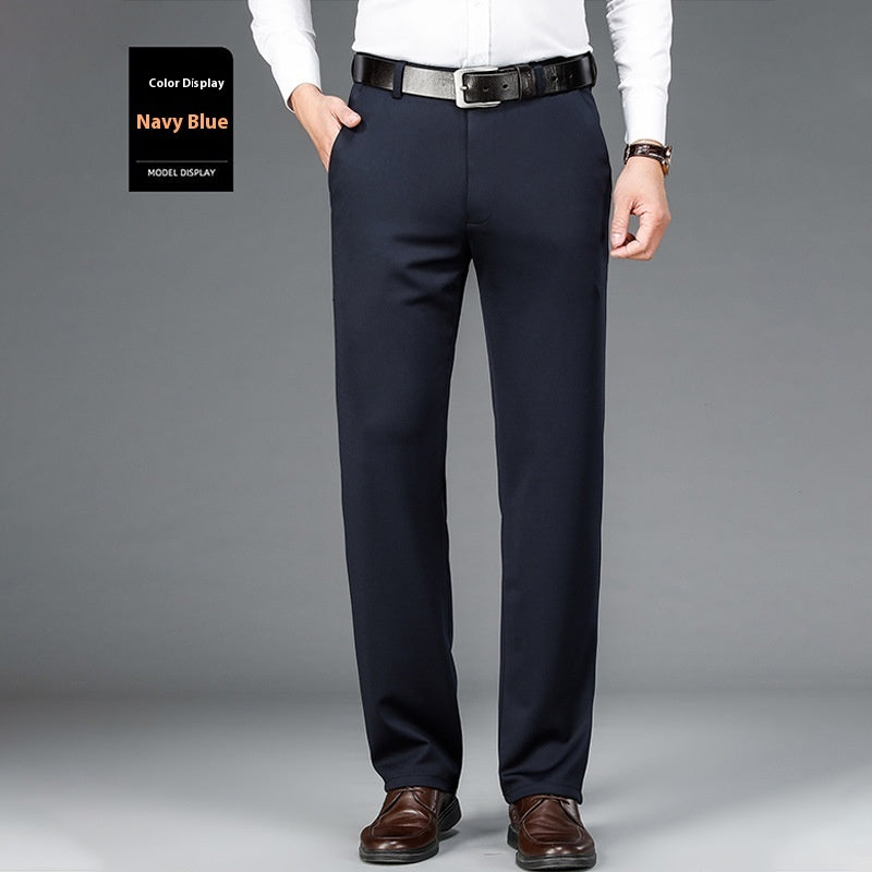 Men's Ice Silk Suit Pants - Business Casual Business Suit Pants Men Ice Silk Casual | Ectron Online