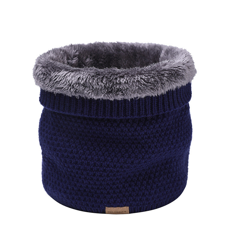 Plain Knitted Neck Gaiter Plain Knitted Scarf Outdoor Velvet Padde | Ectron Online