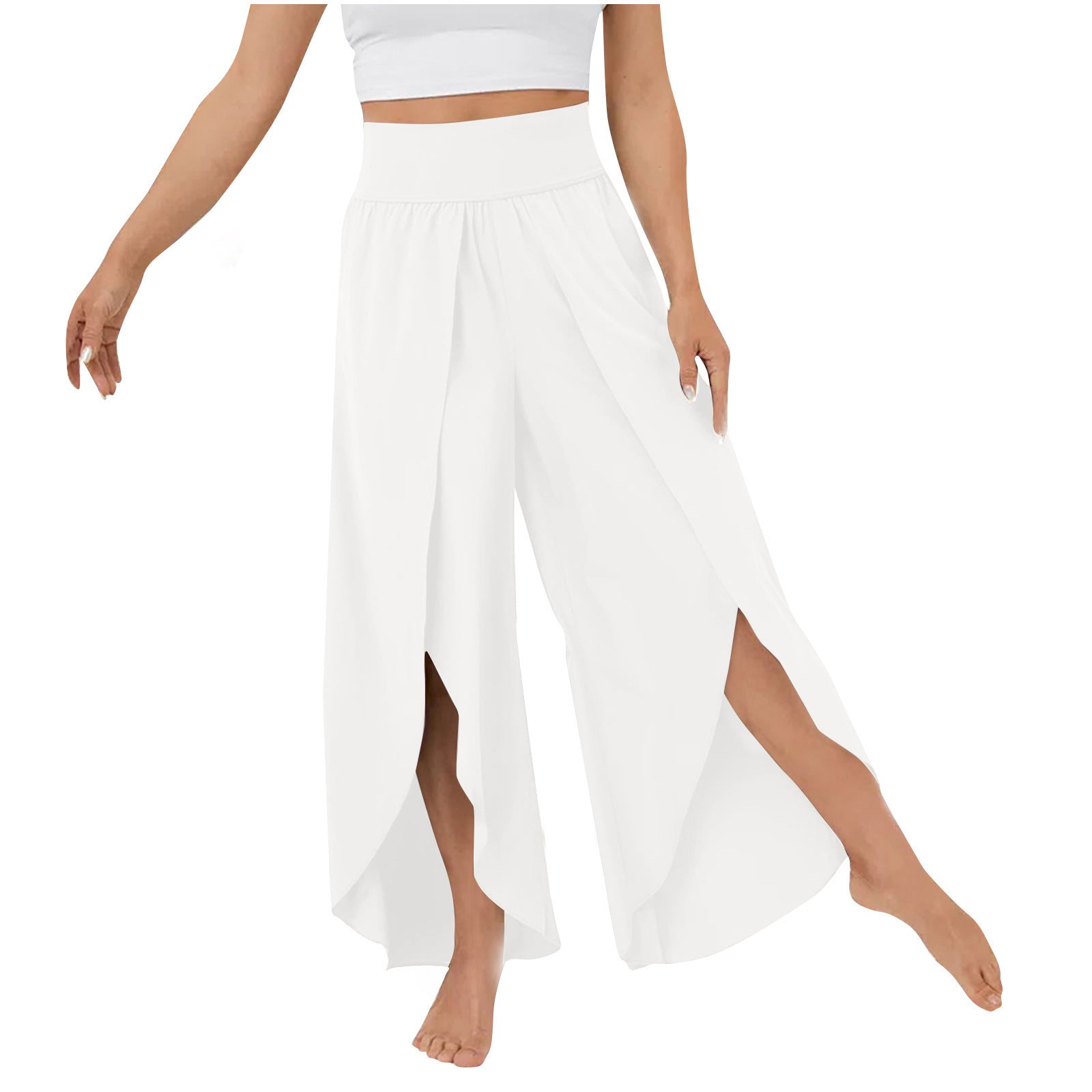 Buy Women's Loose Split Yoga Pants - Summer Fashion Wide Leg Pants | Ectron Online