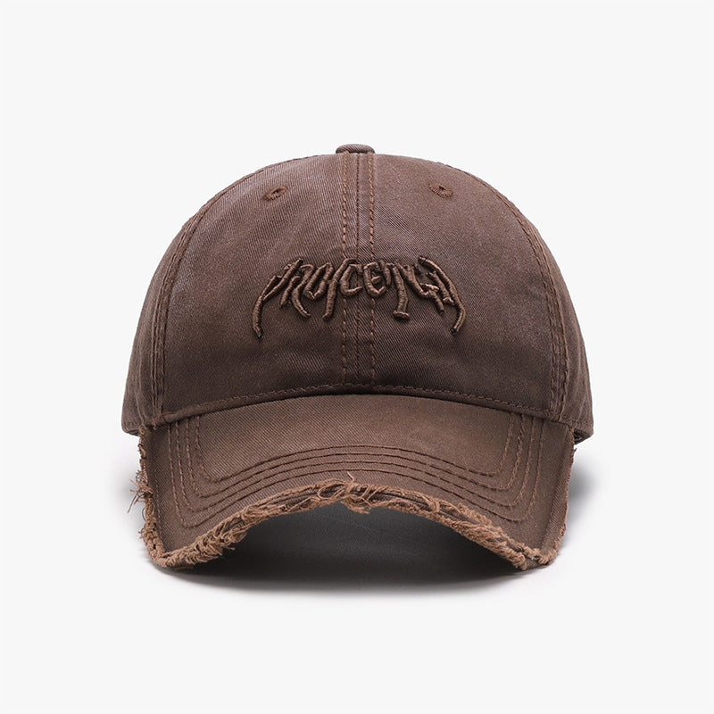 3D Embroidered Men’s Baseball Cap – Adjustable Cotton Dome Hat Letter Three-dimensional Embroidery Soft | Ectron Online