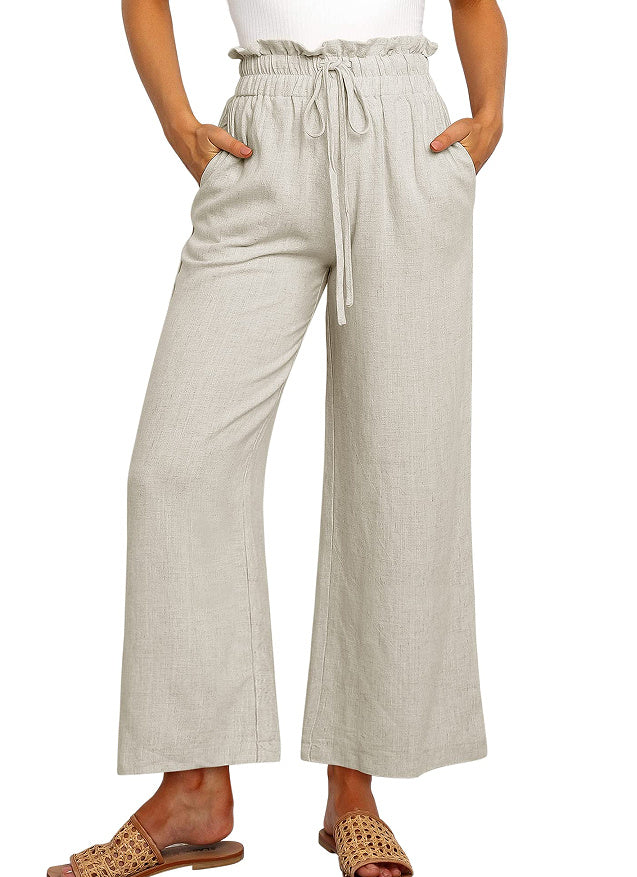 Lace-Up Wide Leg Pants Wide Leg Pants | Ectron Online