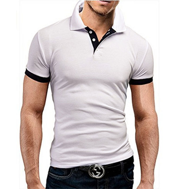 Men’s Stand Collar Polo Shirt – Business Casual Short Sleeve Men's Stand Collar Short Sleeve Polo Shi | Ectron Online