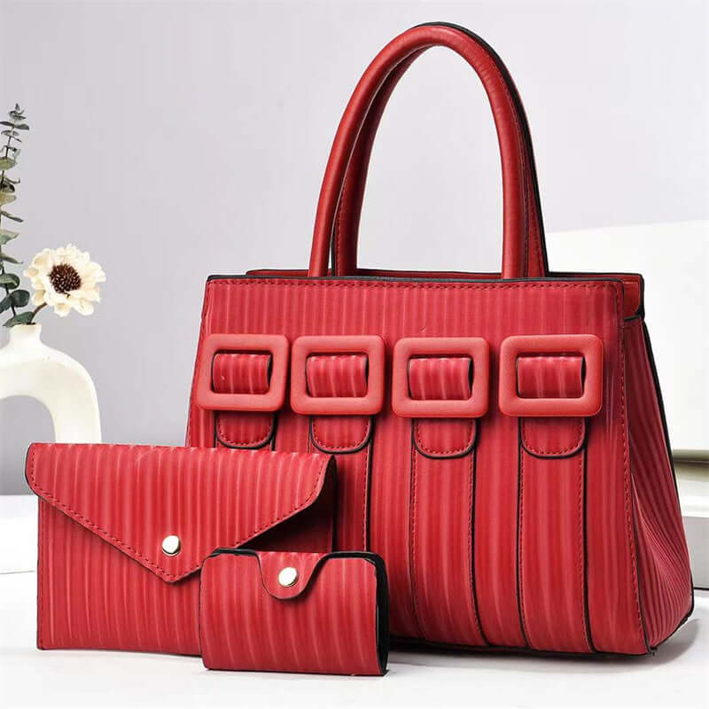 3-Piece Large Capacity Tote Set - Women's Handbag & Purse Trio Three-Piece Sets Large Capacity Tote Wom | Ectron Online