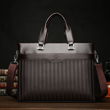 Men's Handbag Casual Briefcase Horizontal Soft Leather