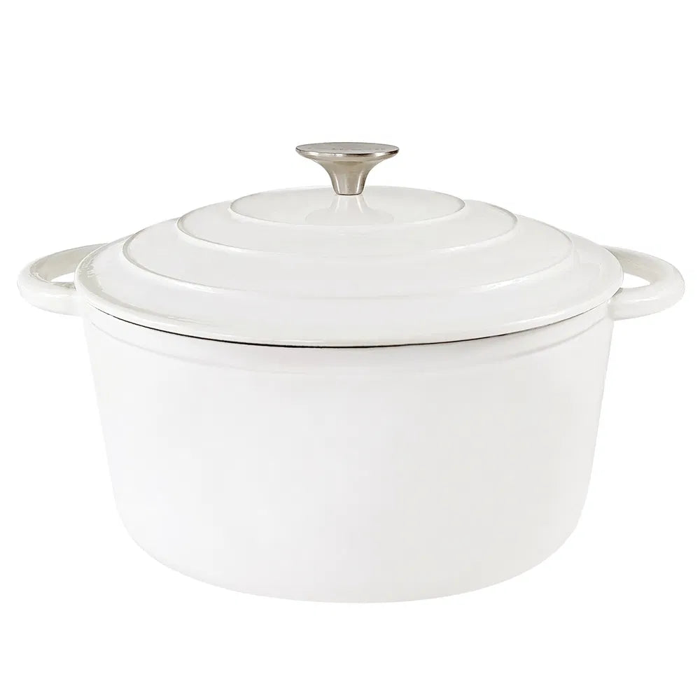 4.5 QT Enamel Cast Iron Dutch Oven - Pot with Lid & Dual Handles