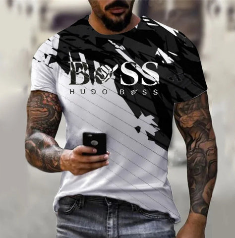 Men’s Printed T-Shirt – Fashion Short Sleeve Casual Top Men's Printed Fashion Fashion Short Slee | Ectron Online