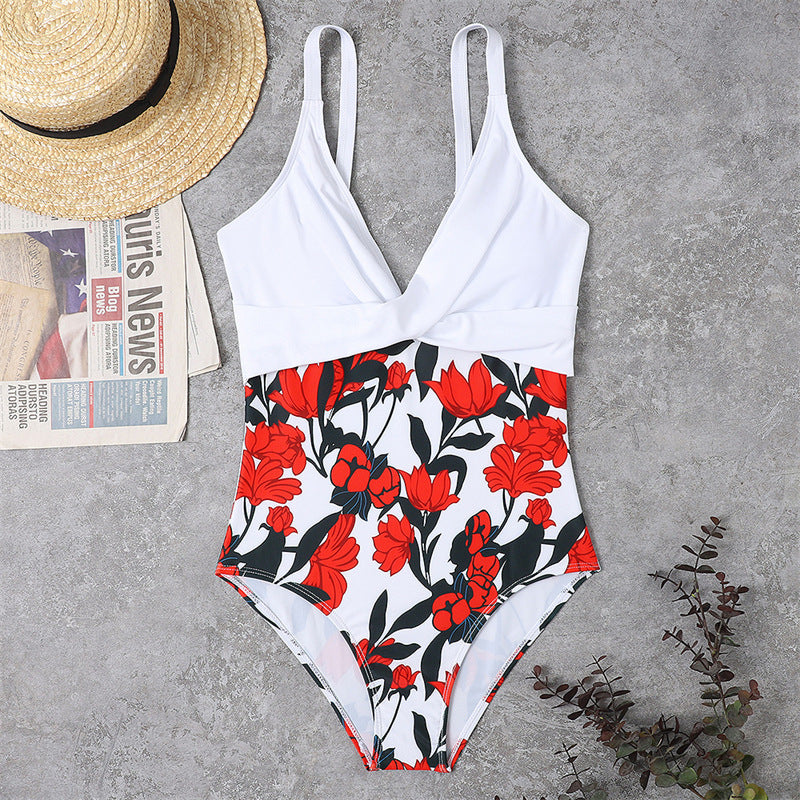 Slimming Color Matching One-piece Bikini Swimsuit For Women Slimming Color Matching One-piece Bikini | Ectron Online
