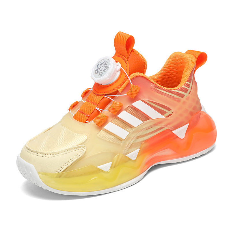 Kids' Rotating Button Shoes | Boys' Non-Slip Soft Bottom Children's Shoes Rotating Button Boy Non | Ectron Online