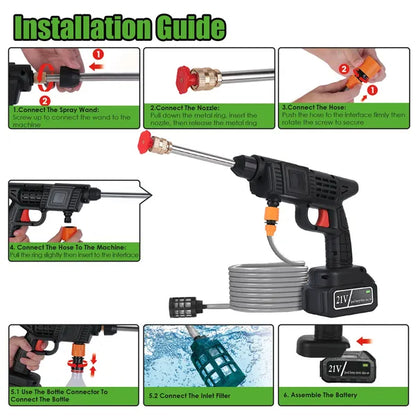 400PSI Cordless Pressure Washer Cordless Pressure Washer Portable Electr | Ectron Online