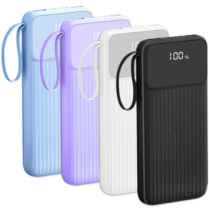 20000mAh PD22W Fast Charging Power Bank | Built-in Cables & LED Display 1Pc PD22W Fast Charger 20000mAh Fast Cha | Ectron Online