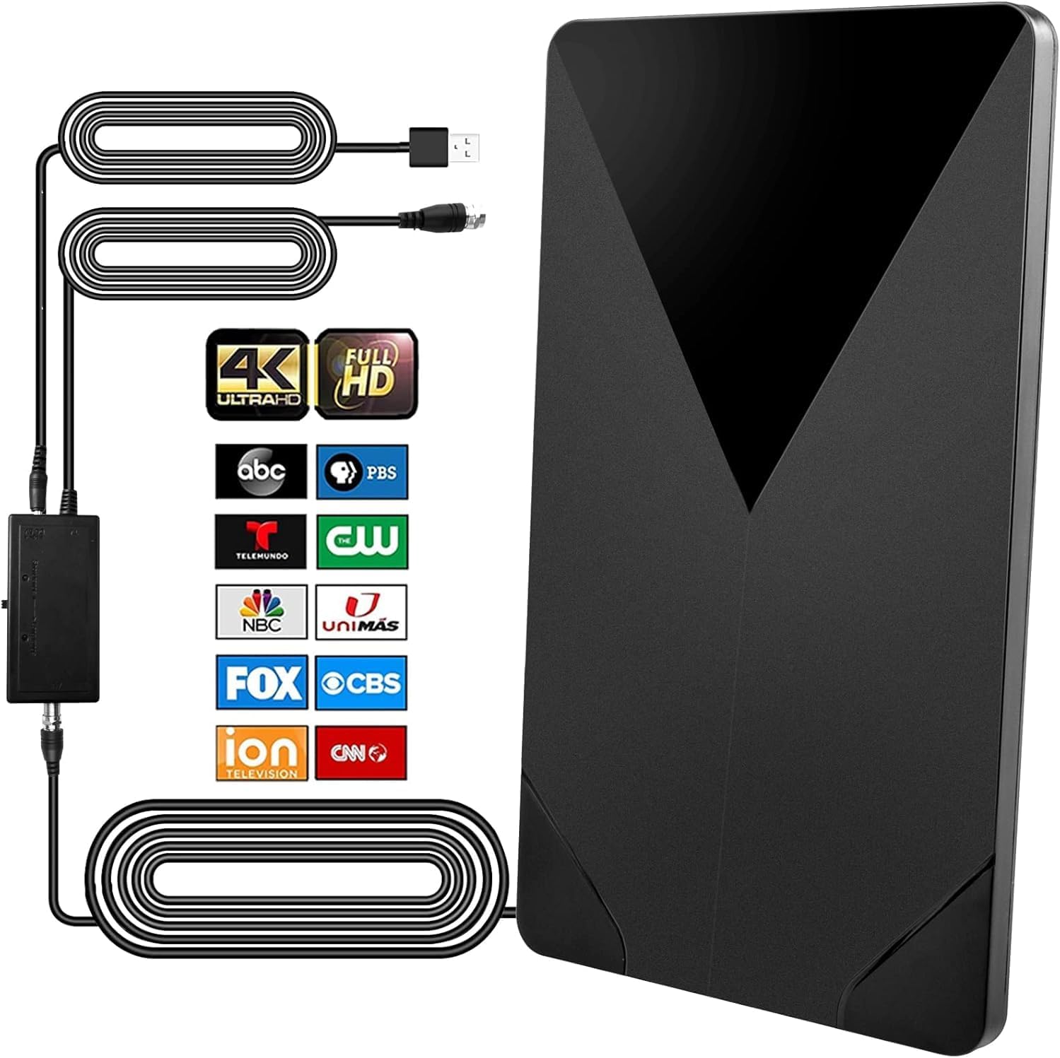 2025 Upgrade HDTV Antenna | Long Range 4K Digital TV Antenna with Booster