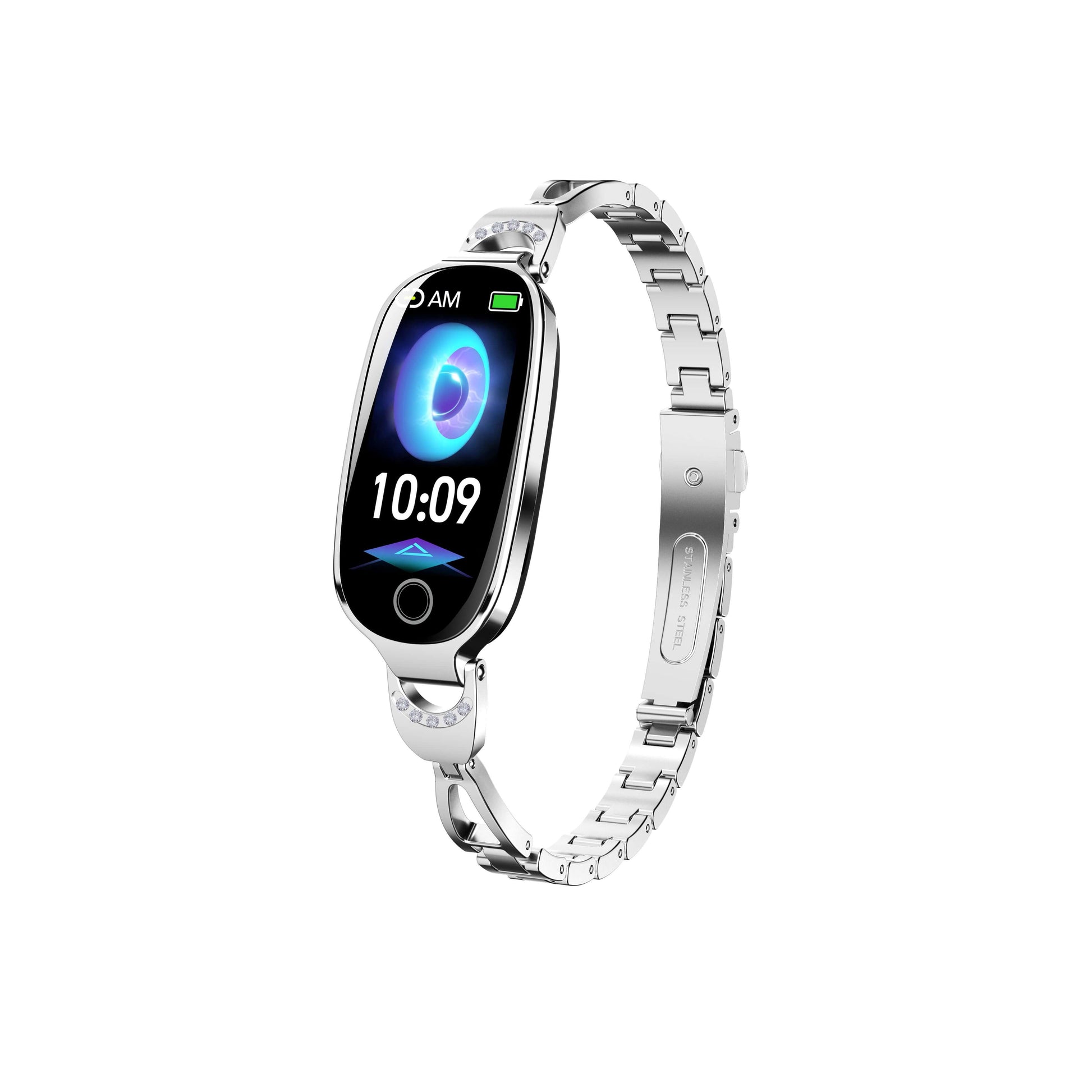 Elegant Gold Smartwatch for Women – Bling Health & Fitness Bracelet Gold Smartwatch For Women Compatible For | Ectron Online