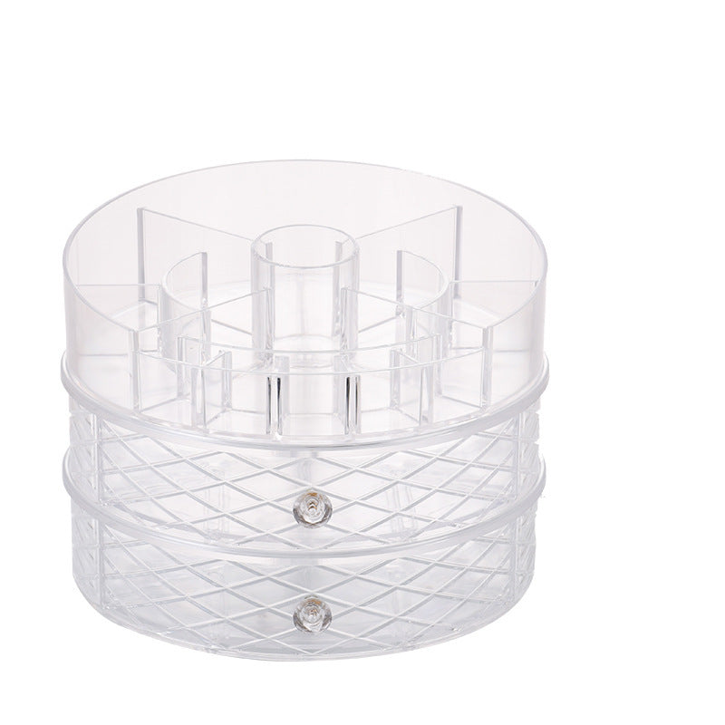360° Rotating Diamond Pattern Makeup Organizer 360 rotating diamond pattern makeup box | Ectron Online
