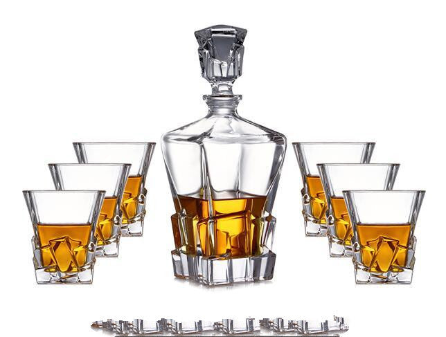 Lead-free crystal glass whisky glass set