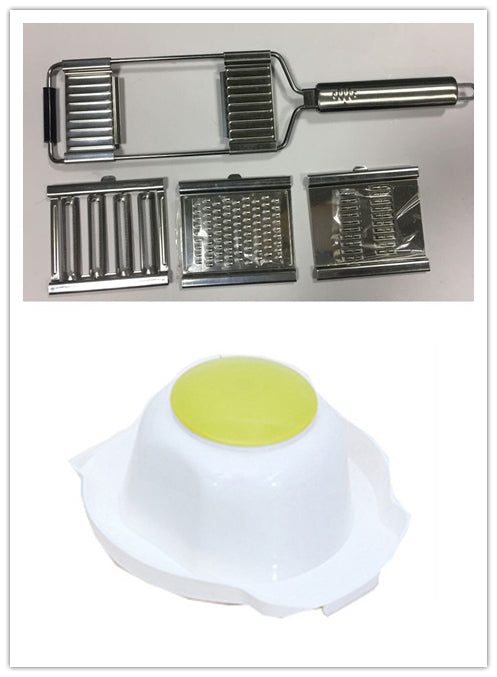 Stainless Steel Grater - Multi-Use Vegetable & Fruit Slicer