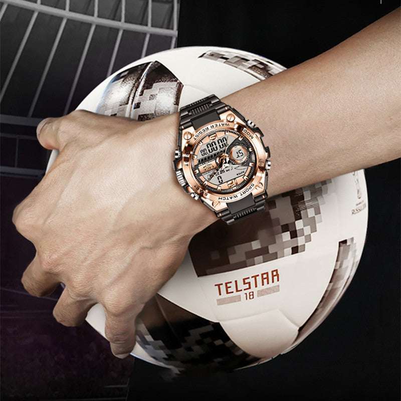 Men's Dual Display Sports Watch Dual Display Advanced Quartz Fashion Ele | Ectron Online