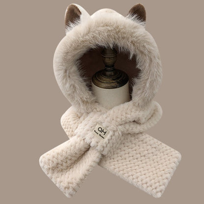Cute Furry Fox Ear Hat | Warm Winter Plush Animal Ear Beanie Autumn And Winter Cute Furry Fox Ear Hat | Ectron Online