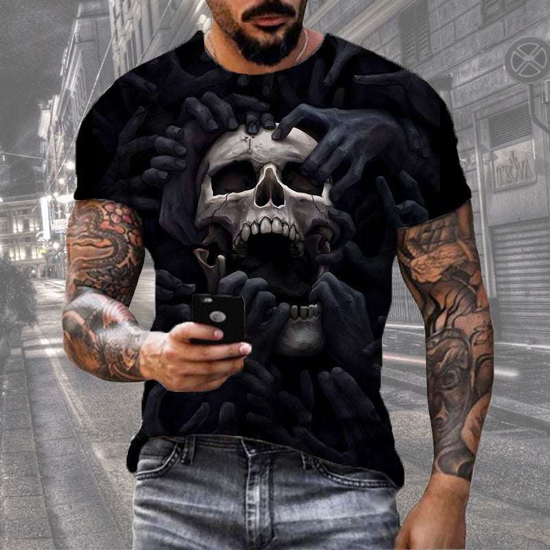 Men’s Digital Print Street Sports T-Shirt – Short Sleeve Tee Men's Digital Print Street Sports Short | Ectron Online
