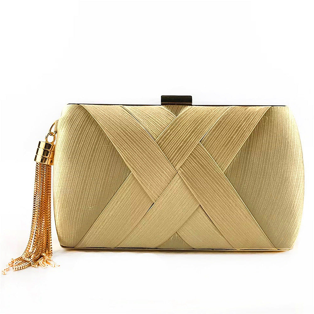 Dinner Satin Fashion Tassel Clutch - Elegant Evening Bag Dinner Satin Fashion Tassel Clutch | Ectron Online