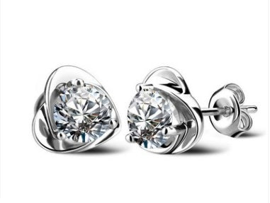 Hypoallergenic Earrings: S925 Silver with Amethyst & Zircon Earrings | Ectron Online