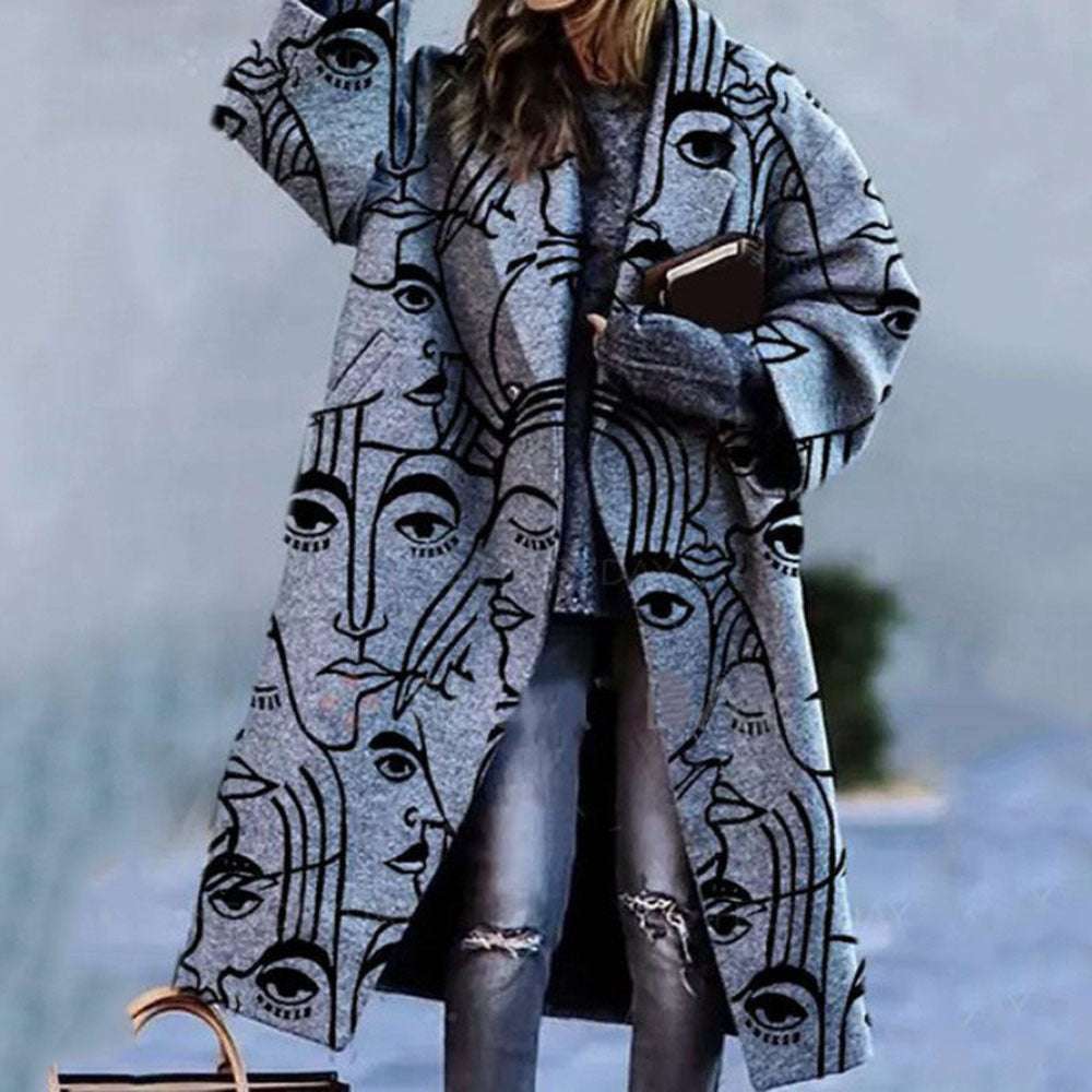 Women's Color Matching Plaid Coat - Long-sleeved Outerwear Women's Color Matching Plaid Long-sleeve | Ectron Online