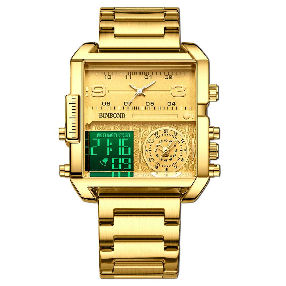 Men's Large Dial Sports Quartz Watch Men's Fashion Large Dial Multi-functiona | Ectron Online