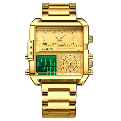 Men's Large Dial Sports Quartz Watch Men's Fashion Large Dial Multi-functiona | Ectron Online
