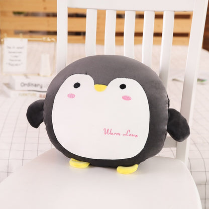 Cute Cartoon Plush Animal Hand Warmer Pillow