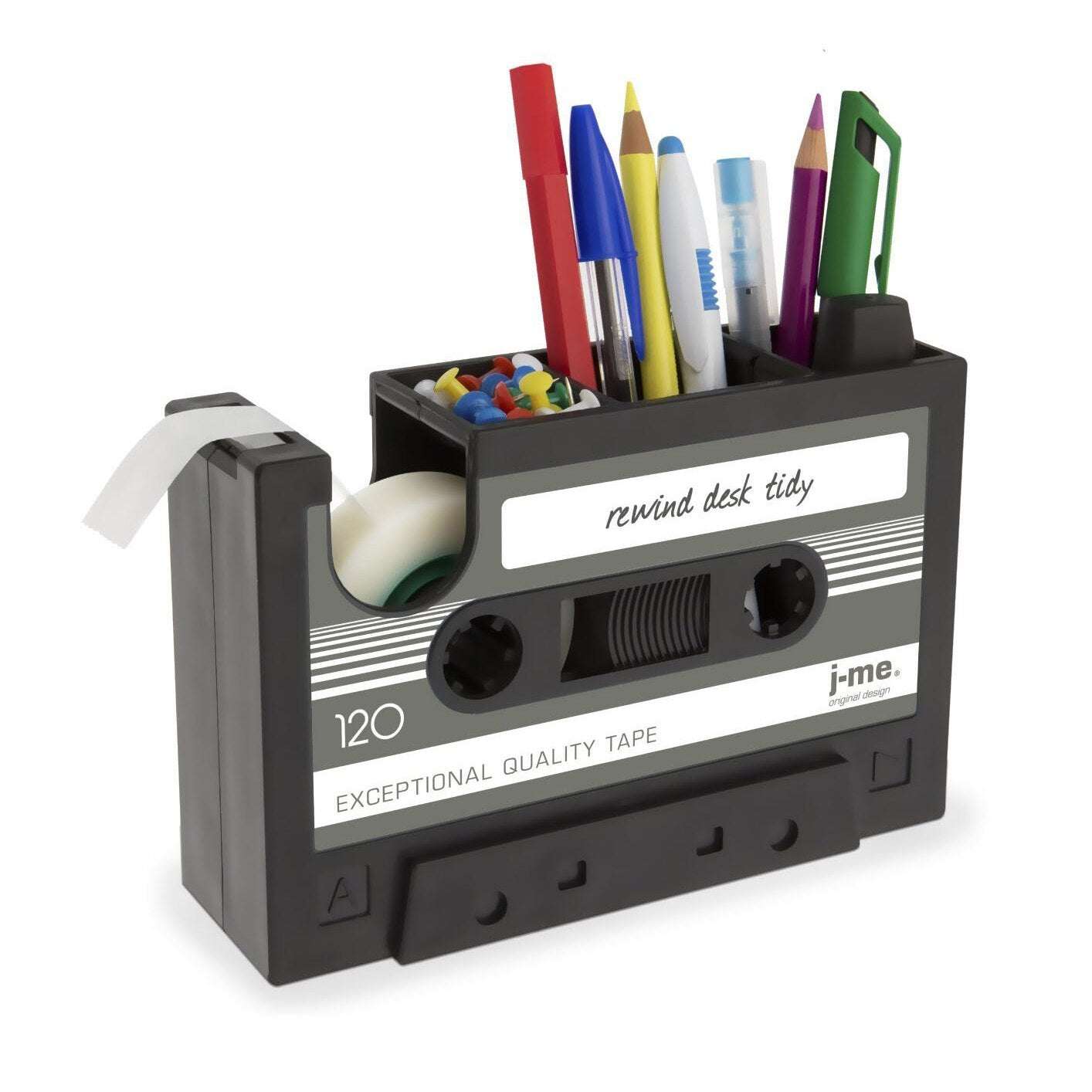 Cassette Tape Dispenser – Pen Holder & Vase Pot Cassette Tape Dispenser Pen Holder Vase | Ectron Online