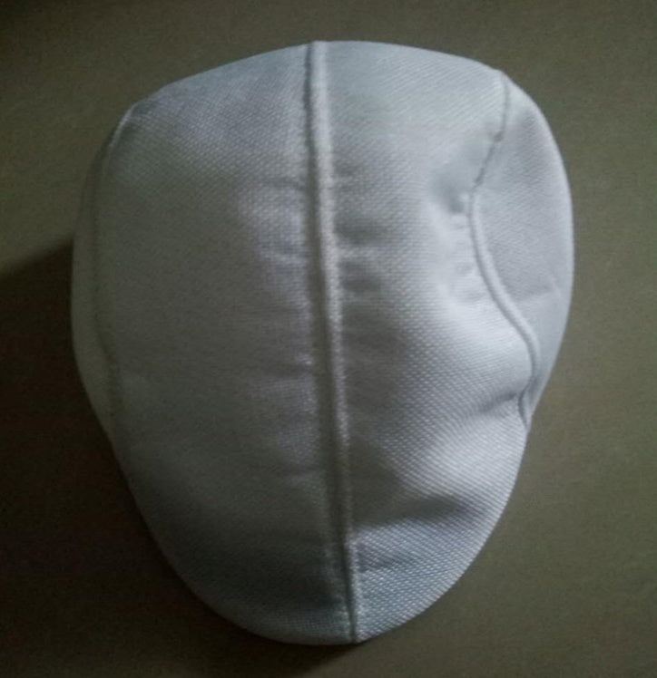 Breathable linen cotton duck tongue beret middle aged man