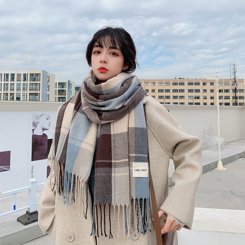 Scarf Female Winter Korean Version of The Wild British Classic