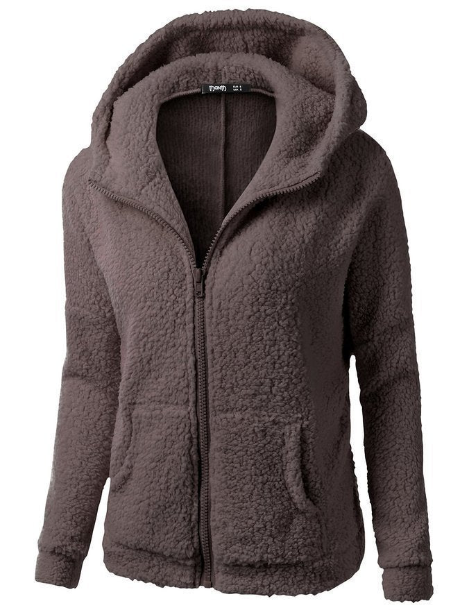 Women's Fashion Jacket Hooded Sweater Sweater